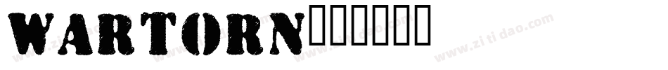 Wartorn字体转换