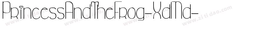 PrincessAndTheFrog-XdMd字体转换