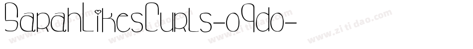 SarahLikesCurls-o9do字体转换
