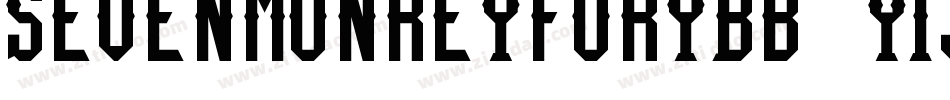 SevenMonkeyFuryBb-Y1j字体转换