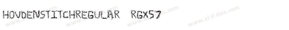 HovdenStitchRegular-rgx57字体转换