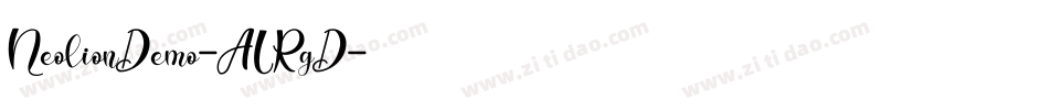 NeolionDemo-ALRgD字体转换
