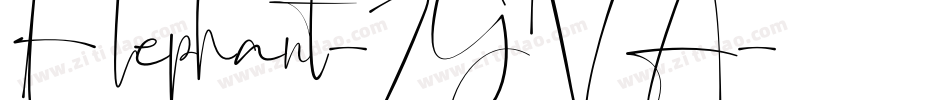 Elephant-7GVA字体转换