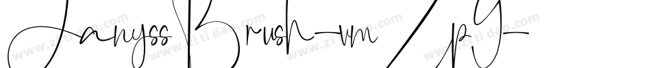 JanyssBrush-vmZp9字体转换
