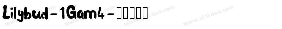 Lilybud-1Gam4字体转换