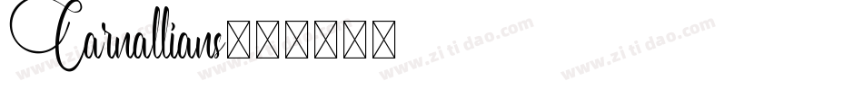 Carnallians字体转换