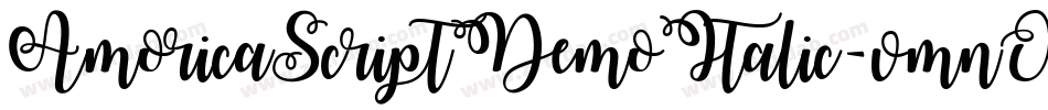 AmoricaScriptDemoItalic-vmnOO字体转换