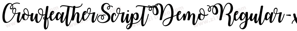 CrowfeatherScriptDemoRegular-xMdq字体转换