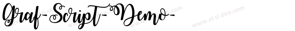 Graf-Script-Demo字体转换