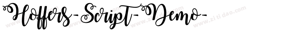 Hoffers-Script-Demo字体转换