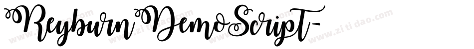 ReyburnDemoScript字体转换