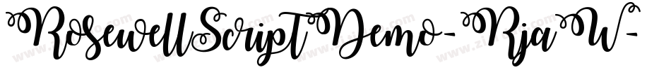 RosewellScriptDemo-RjaW字体转换