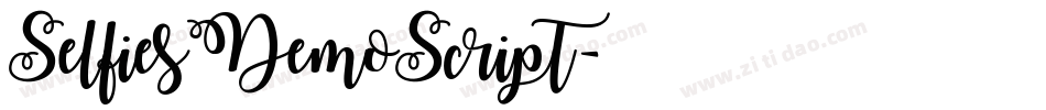 SelfiesDemoScript字体转换