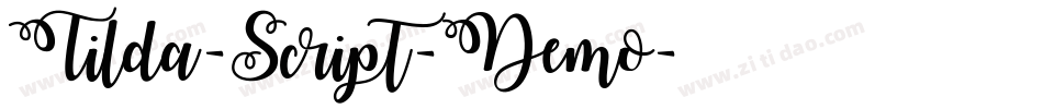 Tilda-Script-Demo字体转换