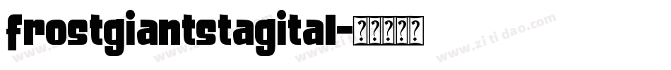 frostgiantstagital字体转换
