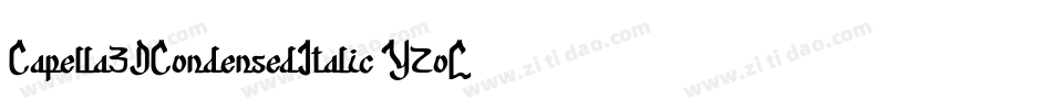 Capella3DCondensedItalic-Y2oL字体转换