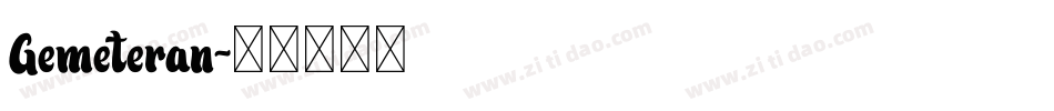 Gemeteran字体转换