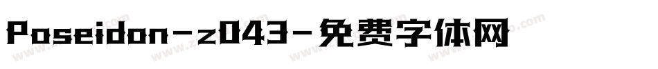 Poseidon-z043字体转换