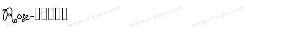 Rose字体转换