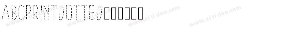 AbcPrintDotted字体转换