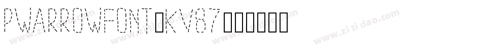 PwArrowFont-Kv87字体转换