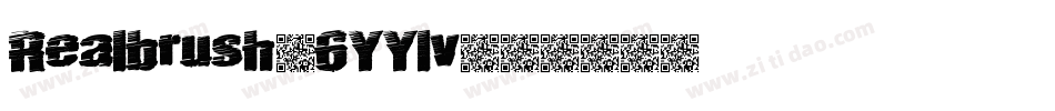 Realbrush-6YYlv字体转换
