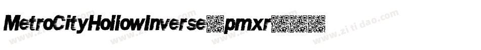 MetroCityHollowInverse-pmxr字体转换