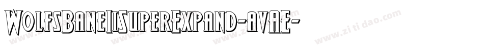 WolfsBaneIiSuperExpand-avAE字体转换