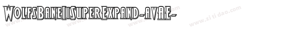 WolfsBaneIiSuperExpand-avAE字体转换