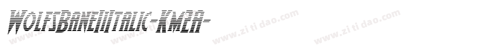 WolfsBaneIiItalic-Km2A字体转换