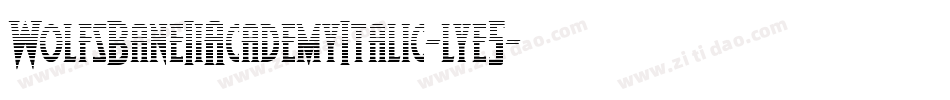 WolfsBaneIiAcademyItalic-lye5字体转换