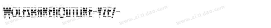WolfsBaneIiOutline-vze7字体转换