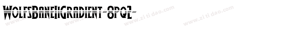 WolfsBaneIiGradient-8pq2字体转换
