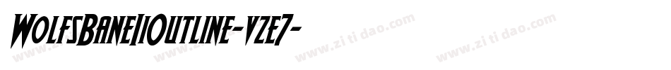 WolfsBaneIiOutline-vze7字体转换
