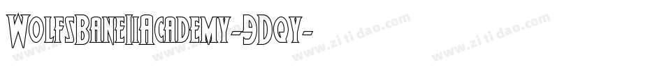 WolfsBaneIiAcademy-9Dqy字体转换