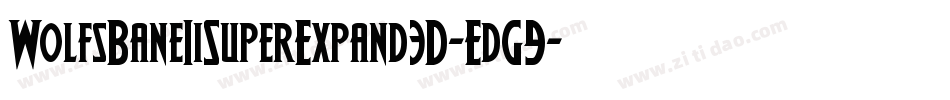 WolfsBaneIiSuperExpand3D-EdG9字体转换