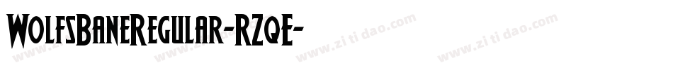 WolfsBaneRegular-RZqE字体转换