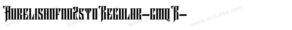 Aurelisadfno2stdRegular-gmqR字体转换