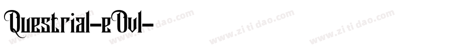 Questrial-eOvl字体转换