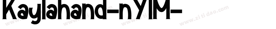 Kaylahand-nYlM字体转换