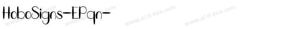 HoboSigns-EPqn字体转换