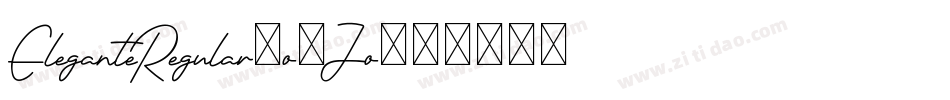 EleganteRegular-o1Jo字体转换