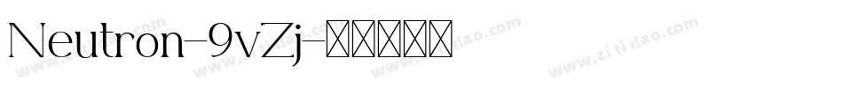 Neutron-9vZj字体转换
