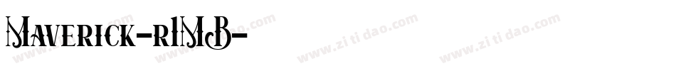 Maverick-r1MB字体转换