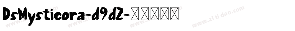 DsMysticora-d9dZ字体转换