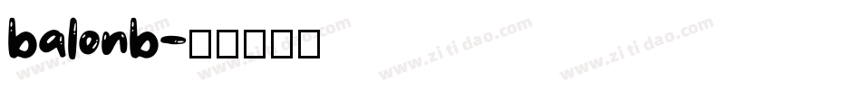 balonb字体转换