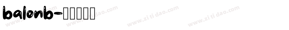 balonb字体转换