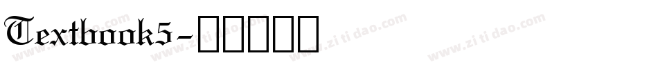 Textbook5字体转换