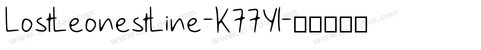 LostLeonestLine-K77Yl字体转换