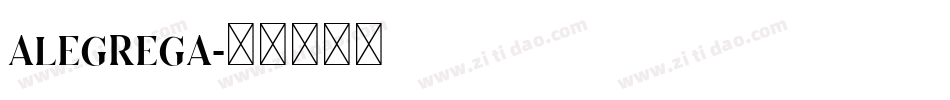 alegrega字体转换